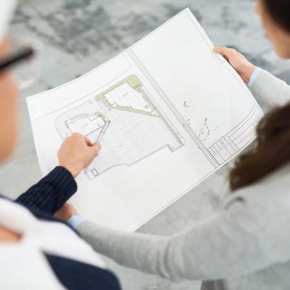 Real estate agent working in his office